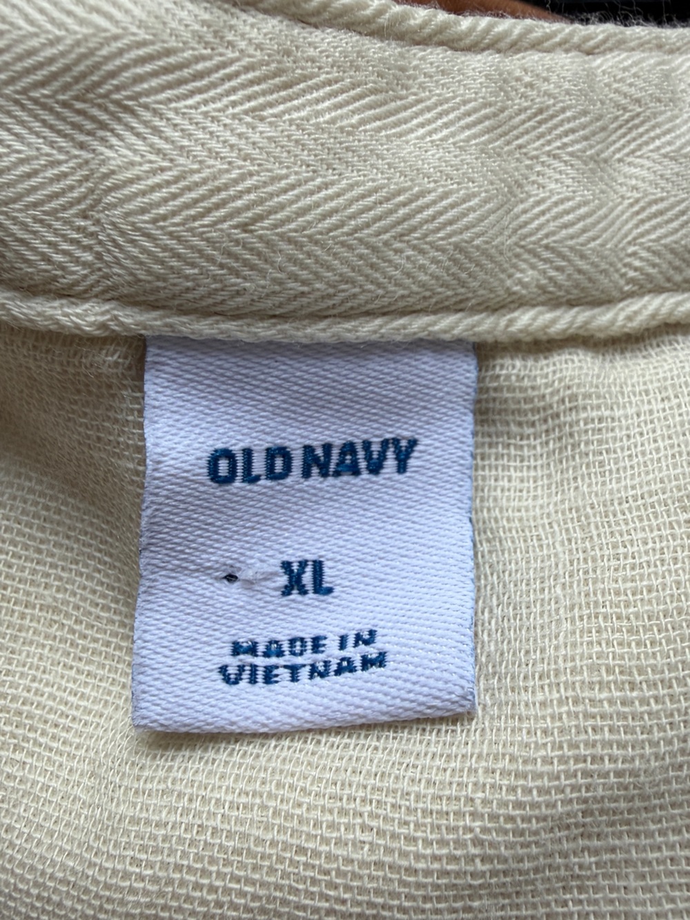 Old Navy Cream Short Sleeve Dress - Picture 3 of 4